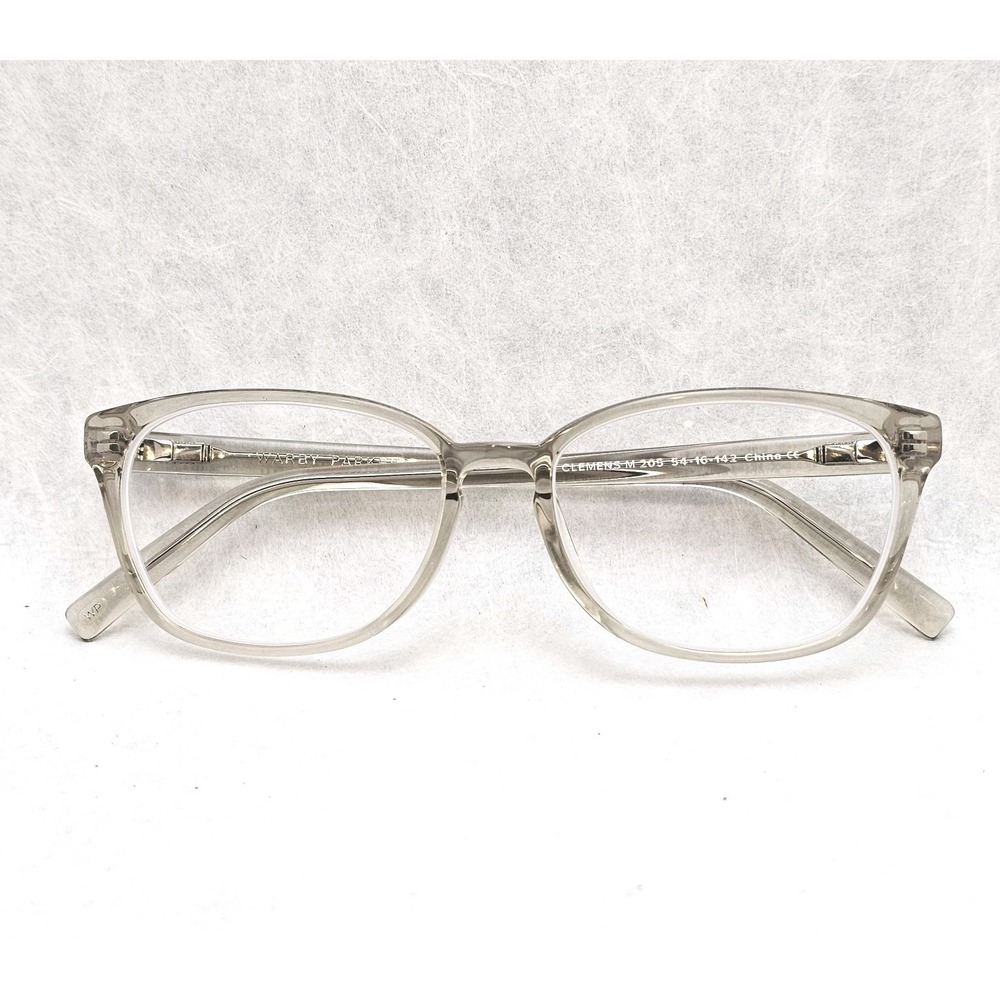EUC Warby Parker Clemens M Eyeglasses Frames Clear Acetate Oval Rim 54-16-142